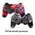 Fast Response No Delay Double Vibration Joypad Wireless Bluetooth compatible Gamepad With Led Indicator Compatible For Sony Ps3 red starry sky