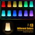 Fast Usb Charging Port Touch  Light Portable Desktop Sensor Control Bedside Lamp 5 level Dimmable Warm White Light 13 color Rgb For Bedroom Office Corridor Wood