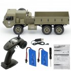 Fayee FY004A 1/16 2.4G 6WD Rc <span style='color:#F7840C'>Car</span> Proportional Control US Army Military Truck RTR Model Toys Without camera +2 batteries_1:16