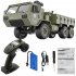 Fayee FY004A 1 16 2 4G 6WD Rc Car Proportional Control US Army Military Truck RTR Model Toys Without camera 3 batteries  1 16