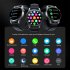 Fc2 Smart Watch Bluetooth compatible Call Music Playing Heart Rate Monitoring Smartwatch Sports Bracelet Black