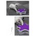 Feather 360 Degree Random Rotation Automatic Cat Toy Five Pointed Star Teaser Box for Pet purple