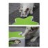 Feather 360 Degree Random Rotation Automatic Cat Toy Five Pointed Star Teaser Box for Pet green