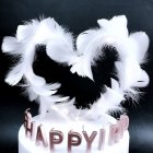 Feather Cake Topper Decoration for Birthday Party Wedding Use