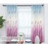 Feather Printing Window Curtains for Living Room Shade Bedroom Balcony Decoration blue 1   2 5m high punch