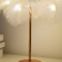 Feather Table Lamp Modern USB Powered LED Bedside Table Lamp Night Light With Remote Control For Bedroom Living Room Party Wedding Christmas Valentines Day Deco