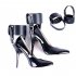 Feet Locking Restraint Ankle Belt Sex Toy for High Heeled Shoes Straps for BDSM Female one size