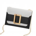 Female Fashion Color matching Satchel Sweet Casual for Phone Card Organize black