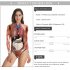 Female Human Organs Printing Jumpsuit Slim Long Sleeve Costume for Halloween Festival  B120 046 S M