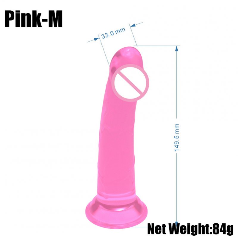 Female Jelly Realistic Dildo With Strong Suction Cup Multicolor Fake Penis Adult Sex Toys Masturbation Device