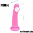 Female Jelly Realistic Dildo With Strong Suction Cup Multicolor Fake Penis Adult Sex Toys Masturbation Device large pink