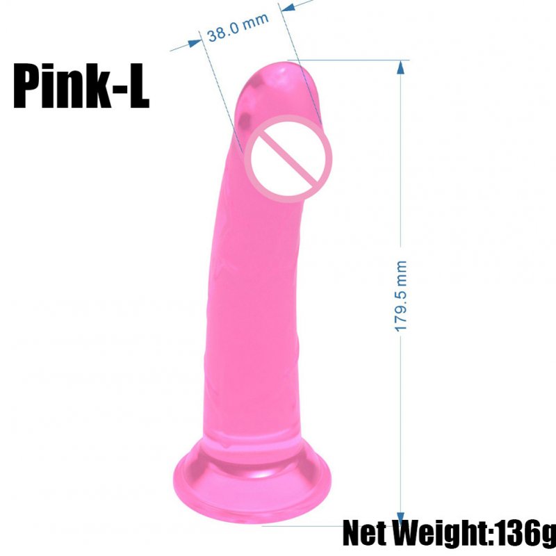 Female Jelly Realistic Dildo With Strong Suction Cup Multicolor Fake Penis Adult Sex Toys Masturbation Device