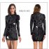 Female Long Sleeve Slim Short Dress Unique Printing for Halloween Party  WB143 001 M