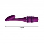 Female Masturbation Charging Heating Vibrator Sex Toy purple