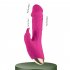 Female Powerful Vibrator Rabbit Vibrator Sex Toys Clitoris Stimulator USB Charging G Spot Vagina Massager Adult Sex Toys rose red