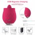 Female Silicone Tongue Lick Vibator Toy Masturbator 10 Modes Waterproof Low Noise Clitoris Stimulator Sex Machine rose Red