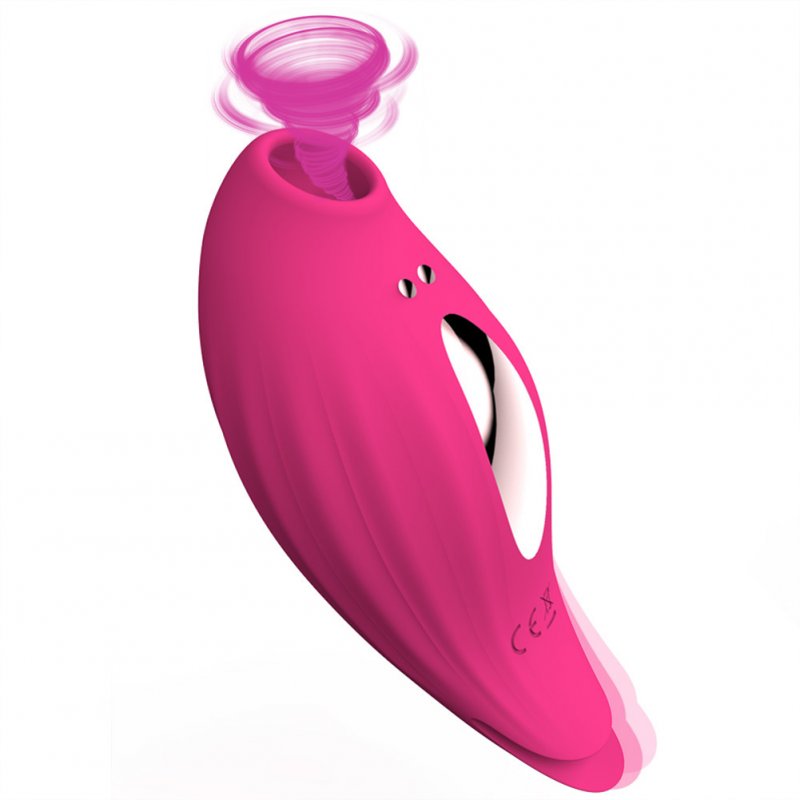 Female Sucker Vibrator Toys 10 Mode Vibration Double Head Vibration Masturbator G Spot Clitoris Stimulator Massager Toy rose red