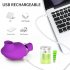 Female Tongue Sex Toys Double Head Masturbator Clitoris Stimulator Nipple Licking Massager Tongue Vibrator Purple   white
