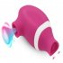 Female Tongue Sex Toys Double Head Masturbator Clitoris Stimulator Nipple Licking Massager Tongue Vibrator Purple   white