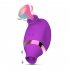 Female Tongue Sex Toys Double Head Masturbator Clitoris Stimulator Nipple Licking Massager Tongue Vibrator Purple   white