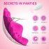 Female Wearable Vibrating Egg Wireless RC 10 Frequency App Vibrator Clitoris Stimulator Sex Toys App Rose Red