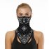 Festival Mask Multi functional Neck Scarf 3d Digital Print Bandanna Outdoor Cycling Hanging Ear Bug Mask BXHE004 One size