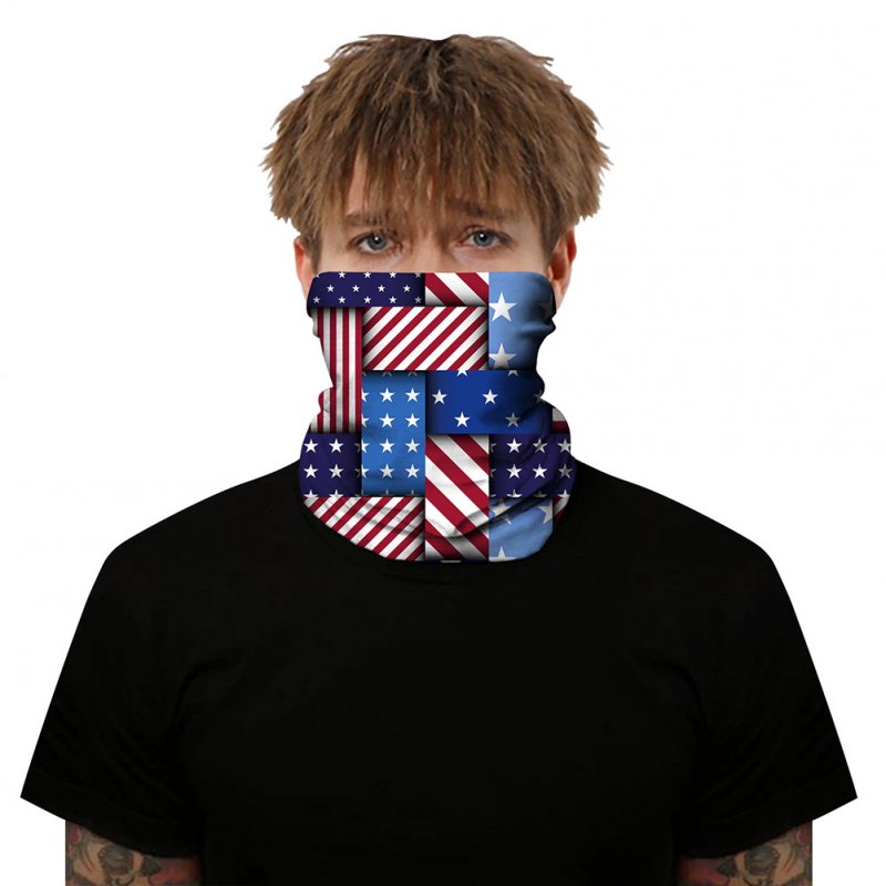 Festival Mask Multi-functional Neck Scarf 3d Digital Print National Flag Outdoor Cycling Hanging Ear Bug Mask BXHA050_One size