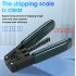 Fiber Optic Cable Stripper Glass Fiber Stripping Tool 3 x 2mm Fiberglass Pliers For Indoor Wiring Cable black green
