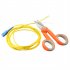 Fiber Optic Cutting Scissors Fiberglass Kevlar Aramid Fiber Scissors Jumper Wire Pigtail Clipper Tool yellow
