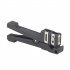 Fiber Optic Stripper Fiberglass Jacket Sheath Stripper Tool Adjustable Blades Cutter Slitter For CB Antenna Cables black 45 165
