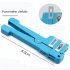 Fiber Optic Stripper Fiberglass Jacket Sheath Stripper Tool Adjustable Blades Cutter Slitter For CB Antenna Cables black 45 165