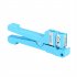 Fiber Optic Stripper Fiberglass Jacket Sheath Stripper Tool Adjustable Blades Cutter Slitter For CB Antenna Cables blue 45 163