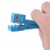 Fiber Optic Stripper Fiberglass Jacket Sheath Stripper Tool Adjustable Blades Cutter Slitter For CB Antenna Cables blue 45 163