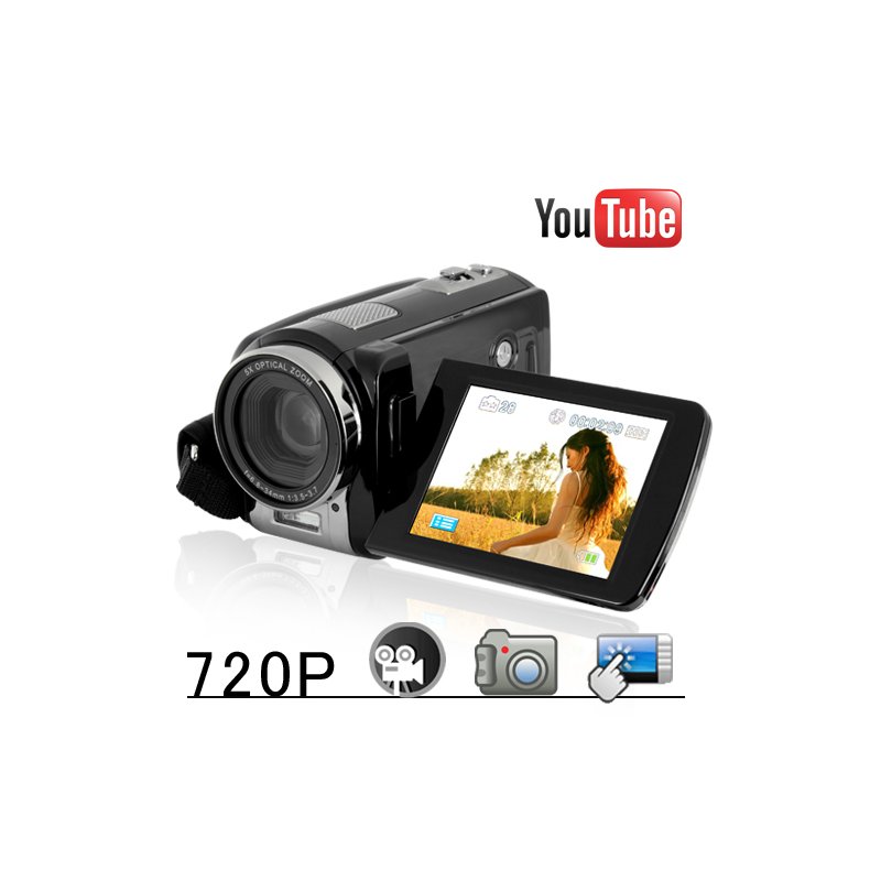 Youtube Direct 720P Touchscreen HD Camcorder