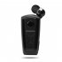 Fineblue F910 Retractable Headphones V5 1 Handsfree Long Standby Single In Ear Earpiece With Microphone For Business Driving black