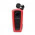 Fineblue F910 Retractable Headphones V5 1 Handsfree Long Standby Single In Ear Earpiece With Microphone For Business Driving red