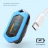 Finger Clip type Pulse Oximeter With Lanyard Lithium Battery Rechargeable For Testing Finger Blood Oxygen Saturation black