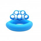 Finger Pull Ring Resistance Bands For Training Rubber Loop Pull Ring Hand Grip Expander Wrist Training Carpal Fitness Grip 30LB   Tension 6 6LB Light Blue
