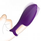 Finger Vibrator Finger Massager With 10 Modes Vagina Stimulator For G Spot Clitoral Vibrators Women Couples Purple
