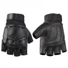 Fingerless Cycling Gloves With Hard Shell Knuckles Protection Half Finger Gloves