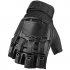 Fingerless Cycling Gloves With Hard Shell Knuckles Protection Half Finger Gloves For Outdoor Sports Training L