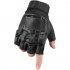 Fingerless Cycling Gloves With Hard Shell Knuckles Protection Half Finger Gloves For Outdoor Sports Training L
