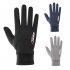 Fingerless Touch Screen Gloves Cycling Breathable Touch Screen Gloves Outdoor Sun Proof Ultra thin Fabric Bike Gloves Two fingers black One size