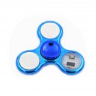 Fingertip  Spinner  Toy Metal Led Light Flashing Finger Toy Hand Anxiety Stress Reducer Toy Blue