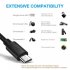 Fire TV Stick Micro USB to RJ45 Ethernet Adapter with USB Power Supply Cable black