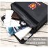 Fire resistant Fabric Fireproof  Document  File  Bag Money Jewelry Valuables Organizer Envelope Holder With Handle Waterproof Zipper Closure Pouch Black