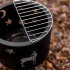 Firewood Stove  Compact Iron Wood Stove  Portable Windproof Wood Burning Stove  Outdoor Camping Heating Charcoal Stove For Picnic BBQ Boils Tea as picture show