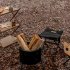 Firewood Stove  Compact Iron Wood Stove  Portable Windproof Wood Burning Stove  Outdoor Camping Heating Charcoal Stove For Picnic BBQ Boils Tea as picture show