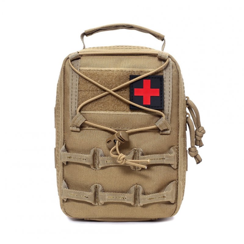 First Aid Bag Camping Pouch EMT Emergency Survival Kit Outdoor Multi-function Large Size Package Khaki