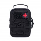 First Aid Bag Camping Pouch EMT Emergency Survival Kit Outdoor Multi function Large Size Package Black